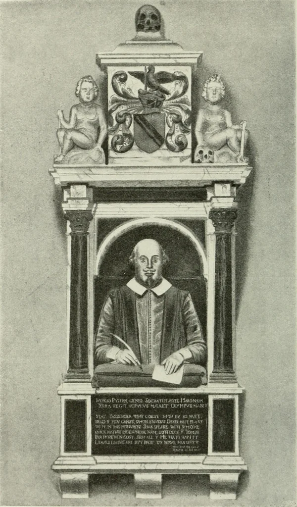 An illustration from Shakspere och hans tid, 1616, leaf 11