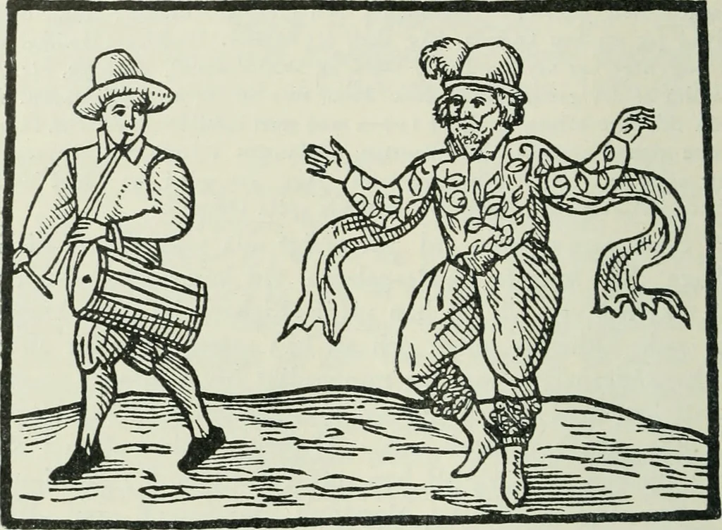 An illustration from Shakspere och hans tid, 1616, leaf 21