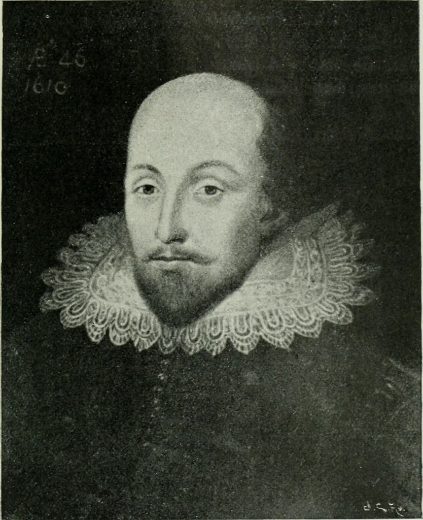 An illustration from Shakspere och hans tid, 1616, leaf 410