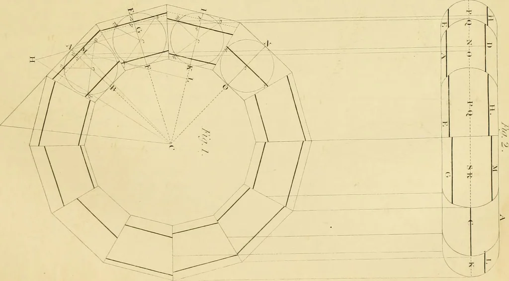 An illustration from Shaw's Civil architecture; being a complete theoretical and practical system of building, containing the fundamental principles of the art, 1852, leaf 110