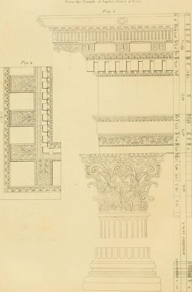 An illustration from Shaw's Civil architecture; being a complete theoretical and practical system of building, containing the fundamental principles of the art, 1852, leaf 163
