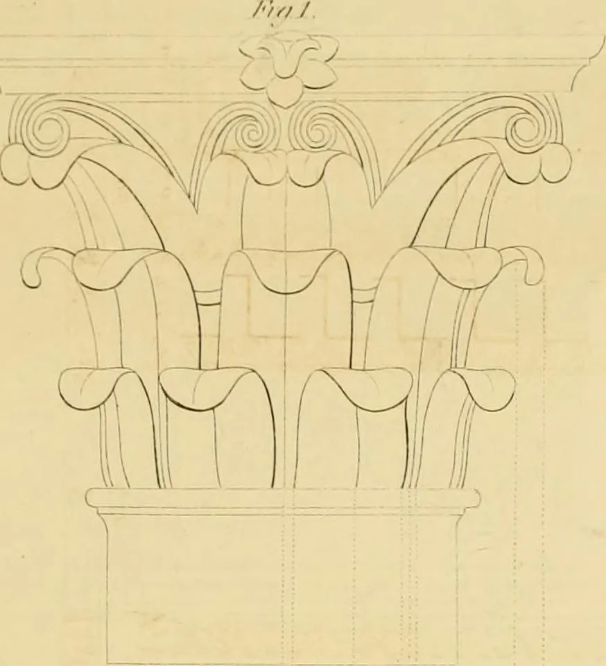An illustration from Shaw's Civil architecture; being a complete theoretical and practical system of building, containing the fundamental principles of the art, 1852, leaf 164