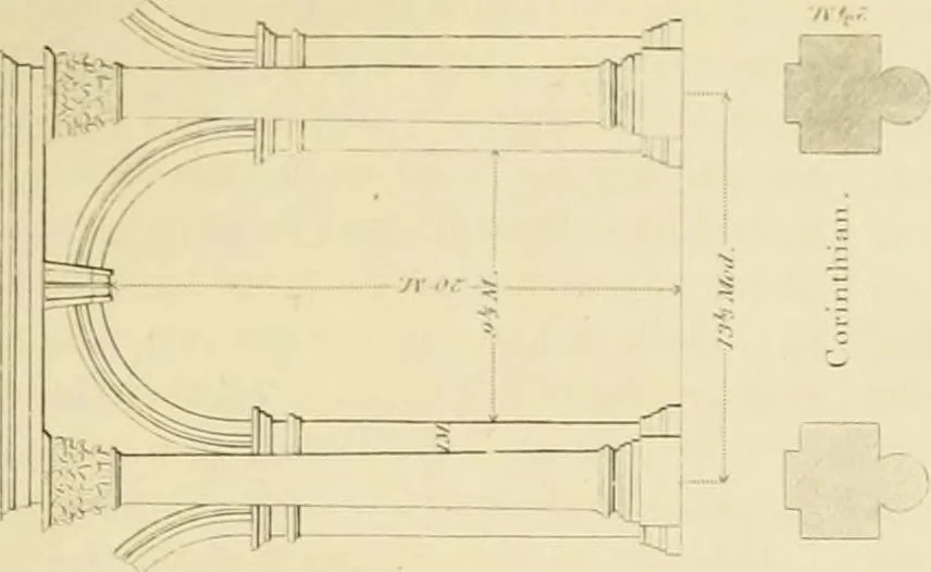 An illustration from Shaw's Civil architecture; being a complete theoretical and practical system of building, containing the fundamental principles of the art, 1852, leaf 174
