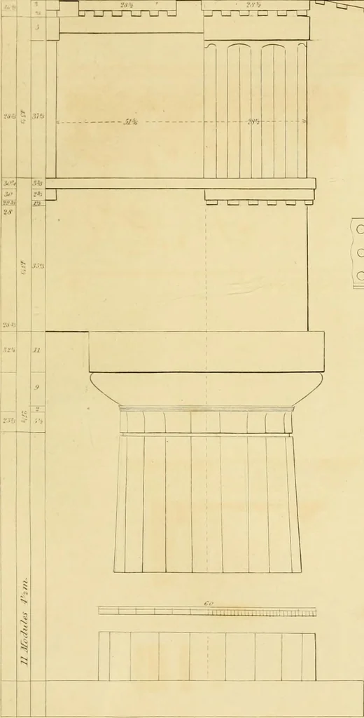 An illustration from Shaw's Civil architecture; being a complete theoretical and practical system of building, containing the fundamental principles of the art, 1852, leaf 190