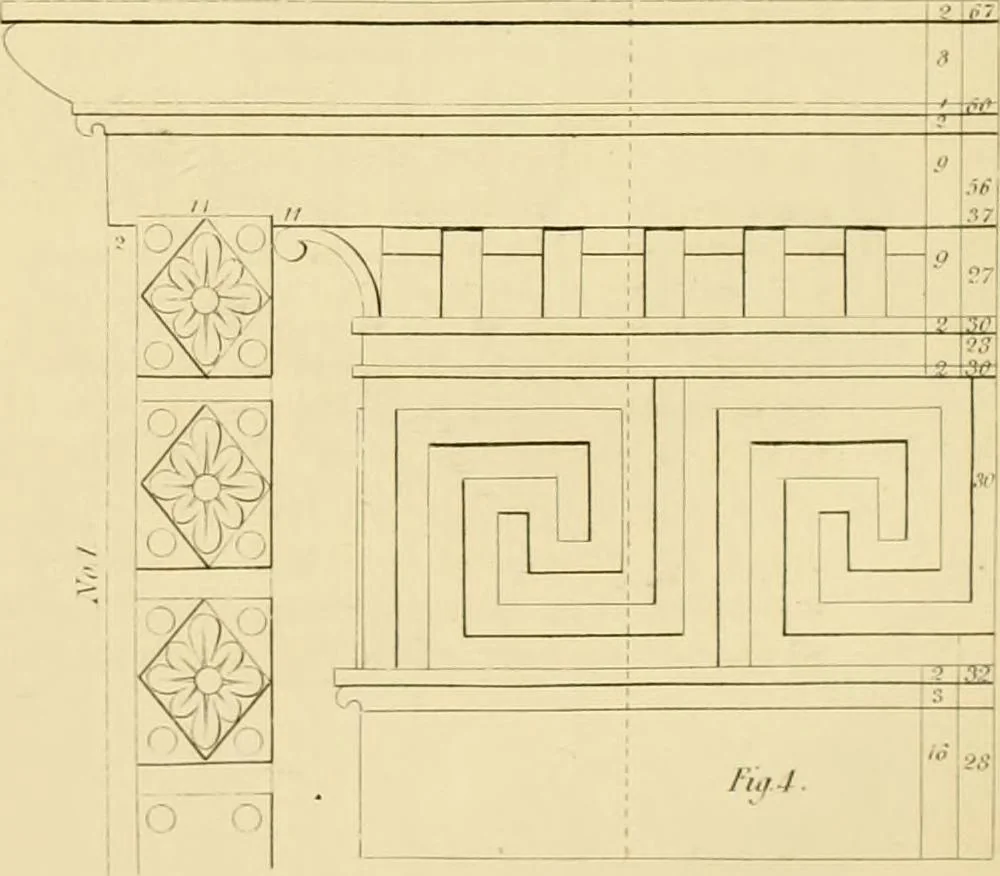 An illustration from Shaw's Civil architecture; being a complete theoretical and practical system of building, containing the fundamental principles of the art, 1852, leaf 228