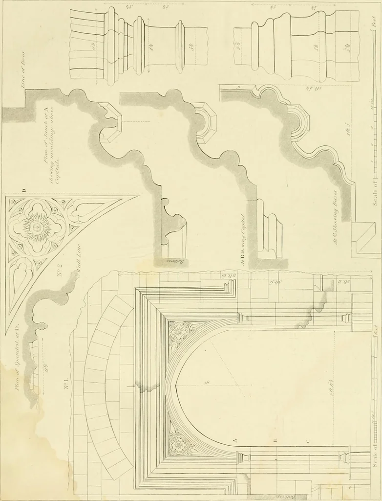 An illustration from Shaw's Civil architecture; being a complete theoretical and practical system of building, containing the fundamental principles of the art, 1852, leaf 346