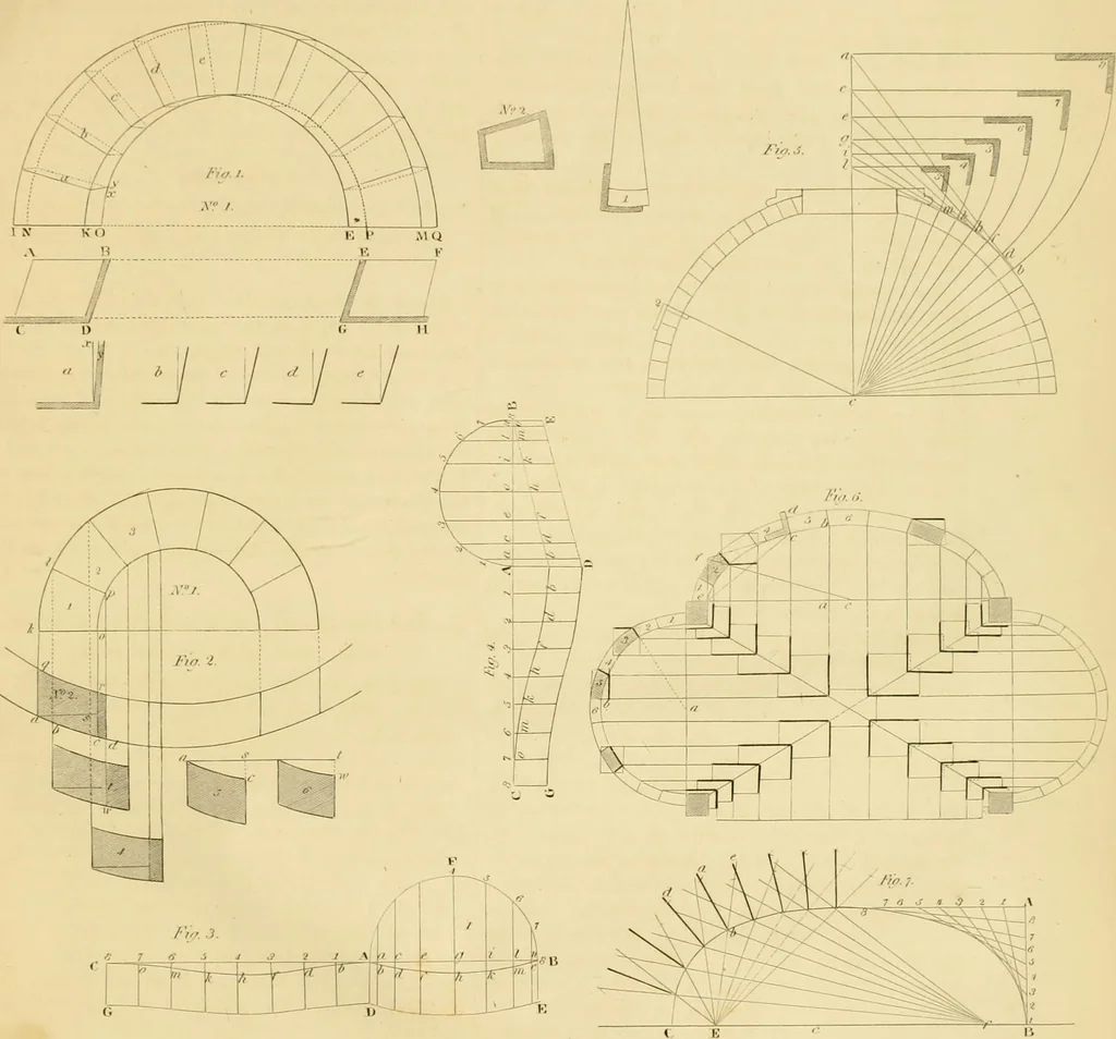 An illustration from Shaw's Civil architecture; being a complete theoretical and practical system of building, containing the fundamental principles of the art, 1852, leaf 354