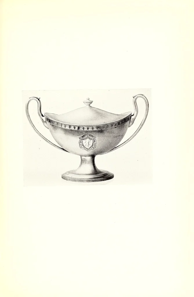 An illustration from Sheffield plate, its history, manufacture and art; with makers' names and marks, also a note on foreign Sheffield plate, with illustrations, 1908, leaf 217