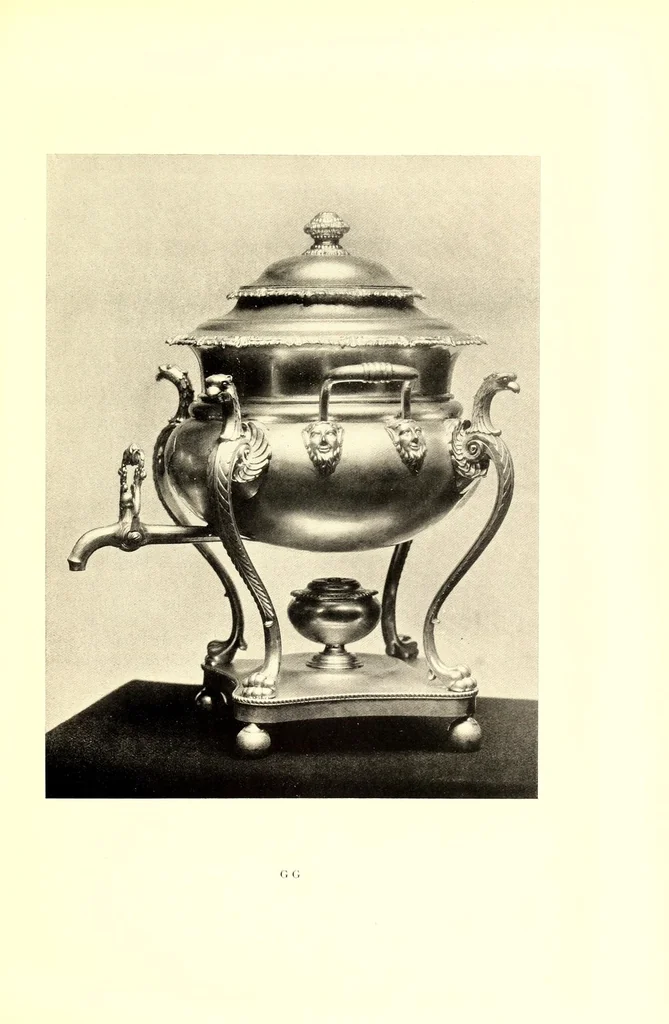 An illustration from Sheffield plate, its history, manufacture and art; with makers' names and marks, also a note on foreign Sheffield plate, with illustrations, 1908, leaf 251