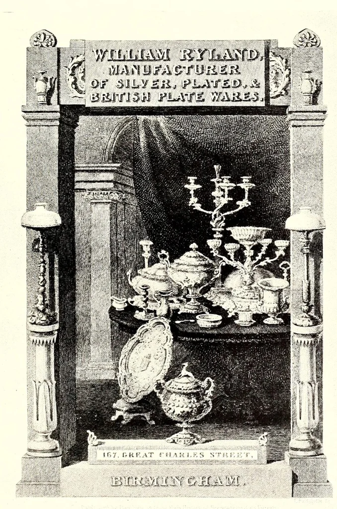 An illustration from Sheffield plate, its history, manufacture and art; with makers' names and marks, also a note on foreign Sheffield plate, with illustrations, 1908, leaf 283