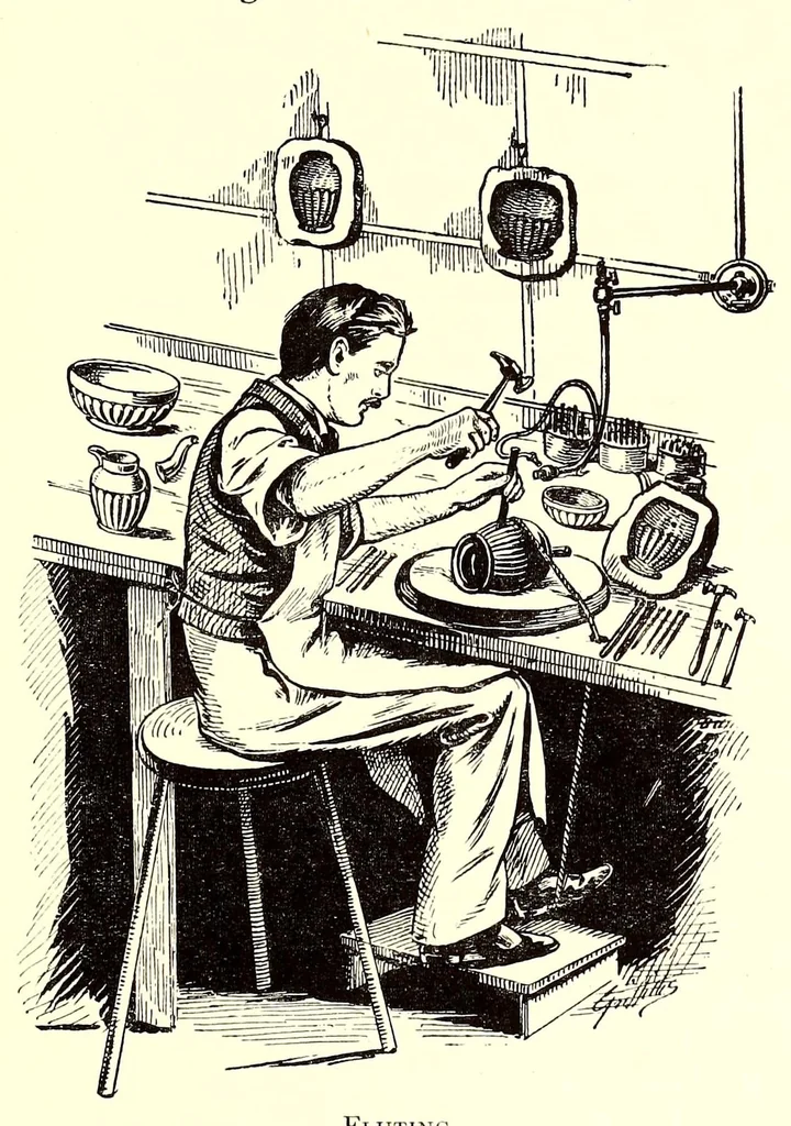 An illustration from Sheffield plate, its history, manufacture and art; with makers' names and marks, also a note on foreign Sheffield plate, with illustrations, 1908, leaf 89