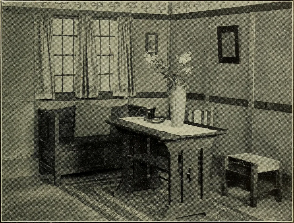 An illustration from Shelter and clothing; a textbook of the household arts, 1916, leaf 100