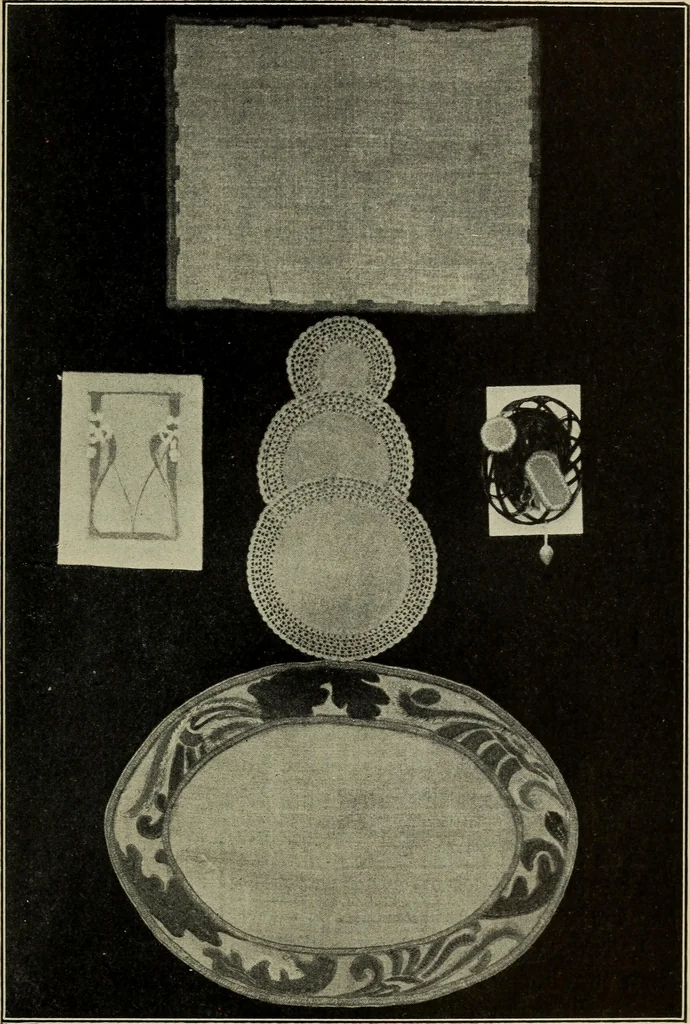 An illustration from Shelter and clothing; a textbook of the household arts, 1916, leaf 270