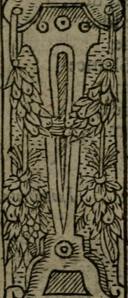 An illustration from The shepheardes calender : conteining twelue aeglogues proportionable to the twelue monethes : Entitled to the noble and vertuous gentleman most worthie of all titles, both of learning and chiualry, Maister Philip Sidney, 1586, leaf 6