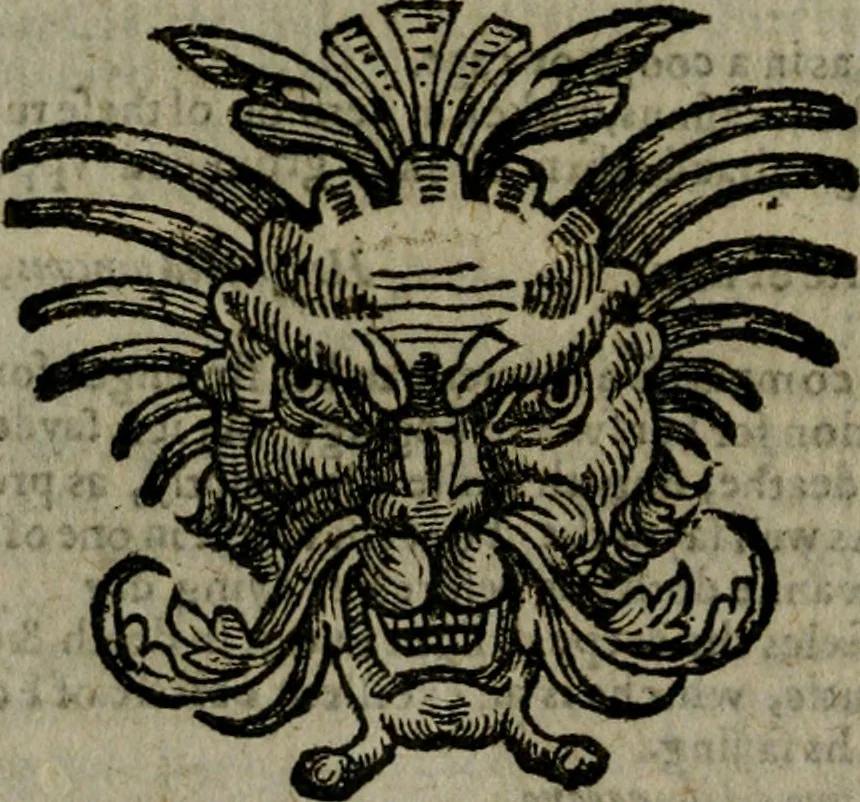 An illustration from The shepheardes calender : conteining twelue aeglogues proportionable to the twelue monethes : Entitled to the noble and vertuous gentleman most worthie of all titles, both of learning and chiualry, Maister Philip Sidney, 1586, leaf 97