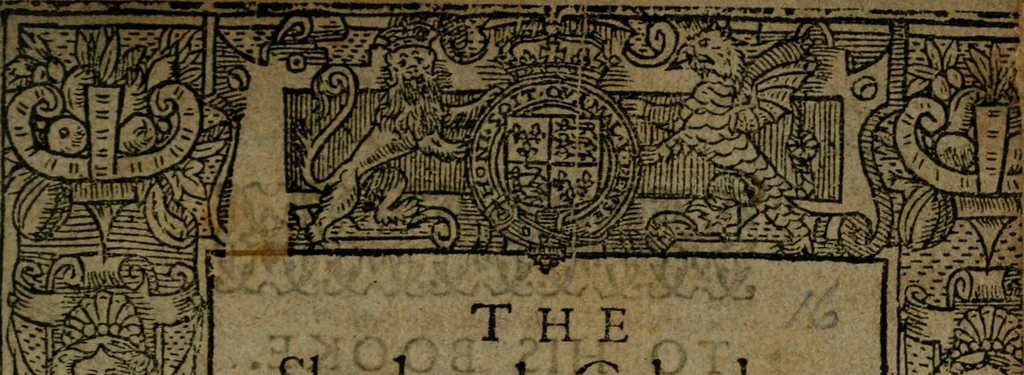 An illustration from The shepheards calender : conteining twelue æglogues proportionable to the twelue monthes : entituled, to the noble and vertuous gentleman, most worthie of all titles, both of learning and chiualry, Maister Philip Sidney, 1591, leaf 6