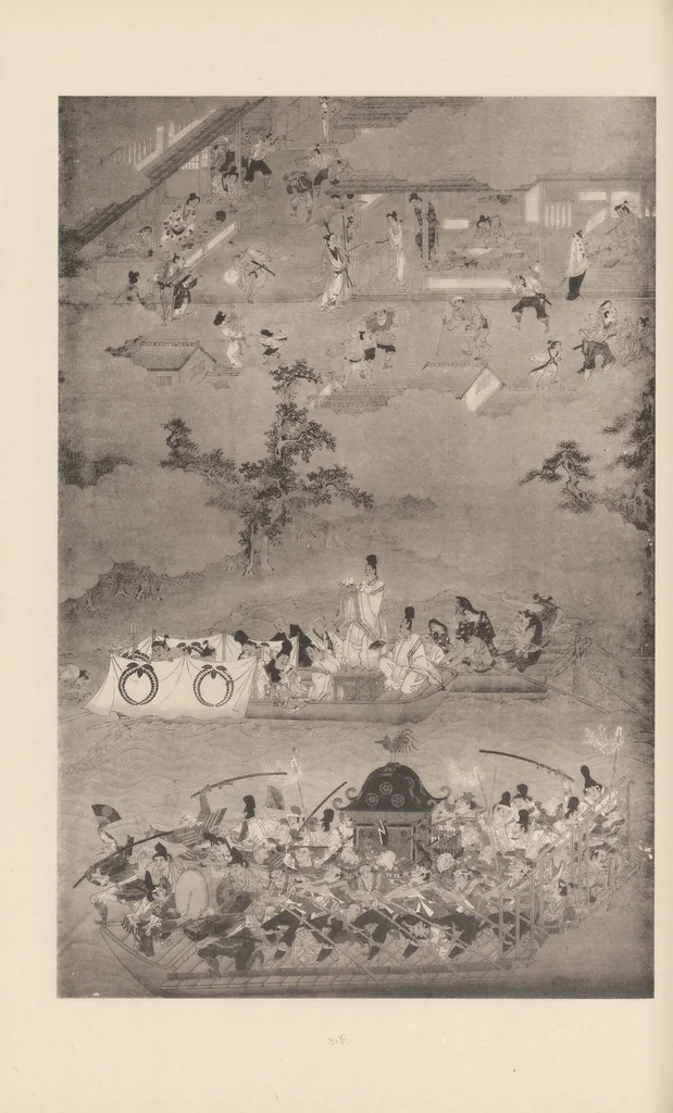 An illustration from Shinbi taikan, 1899, leaf 151