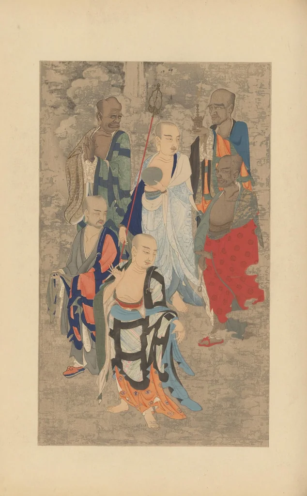 An illustration from Shinbi taikan, 1899, leaf 129