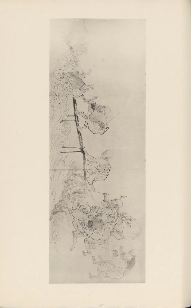 An illustration from Shinbi taikan, 1899, leaf 161