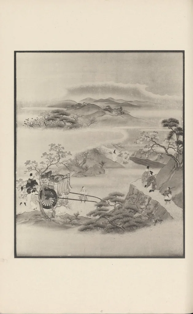 An illustration from Shinbi taikan, 1899, leaf 185