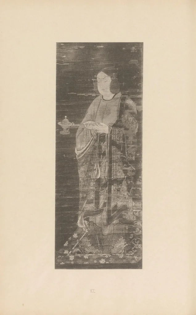An illustration from Shinbi taikan, 1899, leaf 57