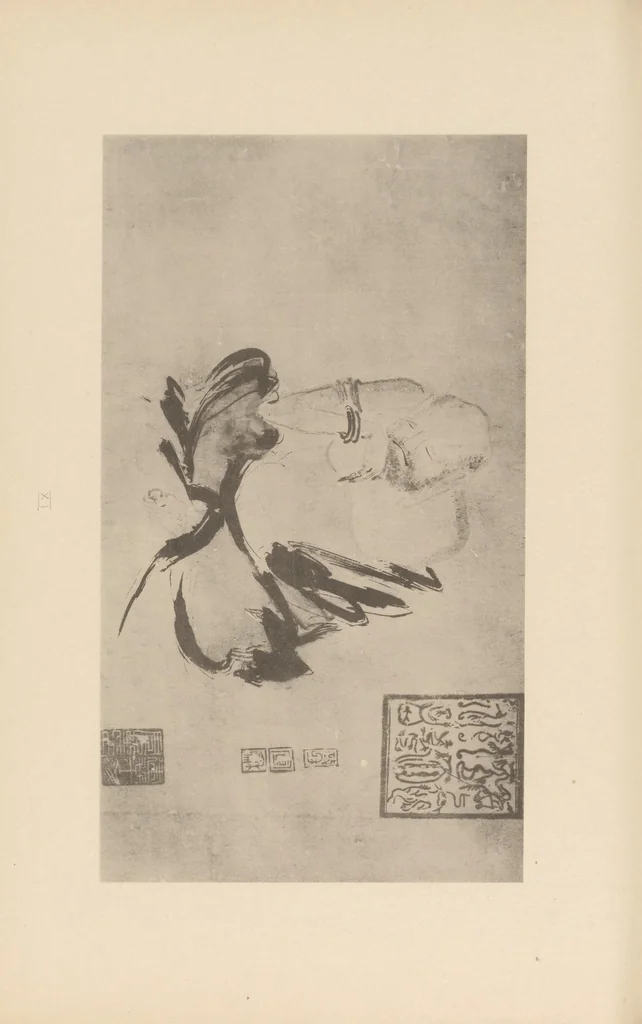 An illustration from Shinbi taikan, 1899, leaf 55