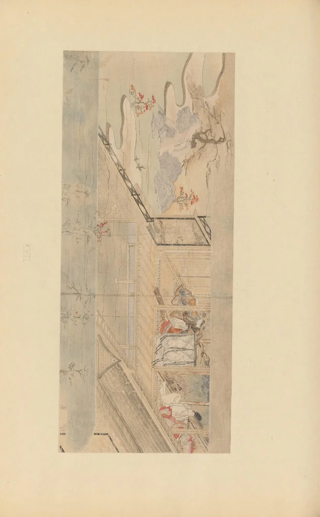 An illustration from Shinbi taikan, 1899, leaf 83