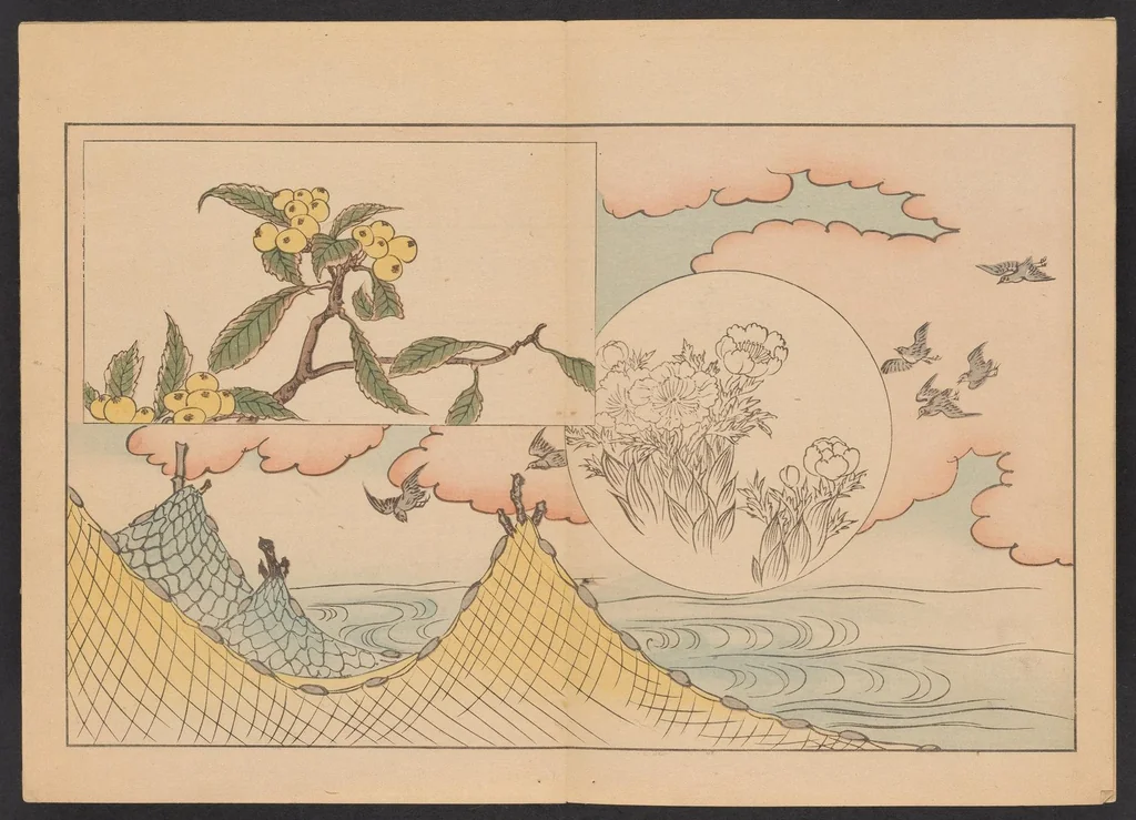 An illustration from Shinsen moyō no shiori. Ge no maki, 1902, leaf 19