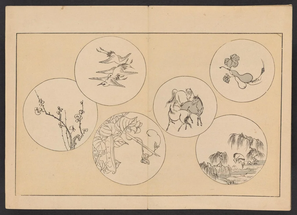 An illustration from Shinsen moyō no shiori. Ge no maki, 1902, leaf 5