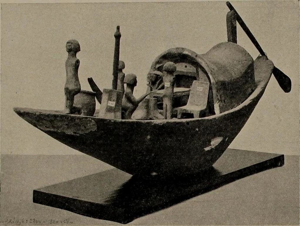An illustration from Shipbuilding from its beginnings, 1913, leaf 10