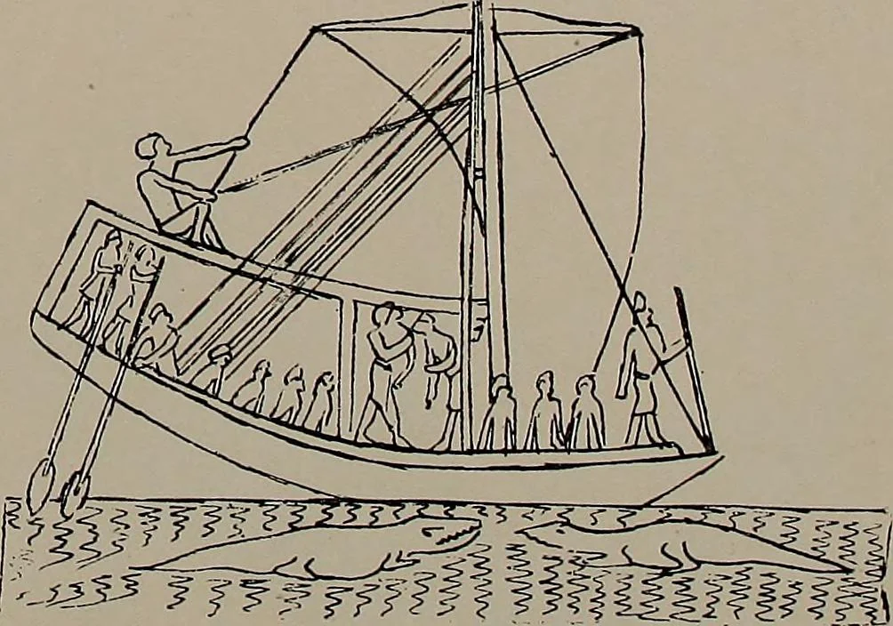 An illustration from Shipbuilding from its beginnings, 1913, leaf 11