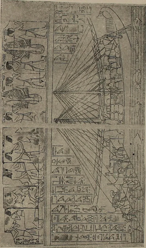 An illustration from Shipbuilding from its beginnings, 1913, leaf 13