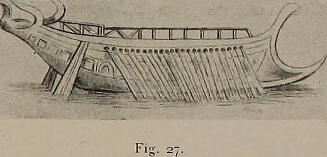 An illustration from Shipbuilding from its beginnings, 1913, leaf 16