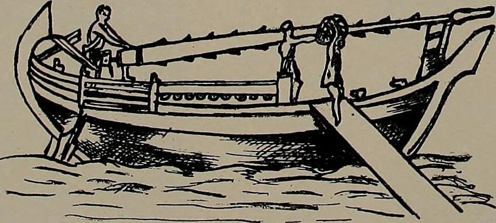 An illustration from Shipbuilding from its beginnings, 1913, leaf 17