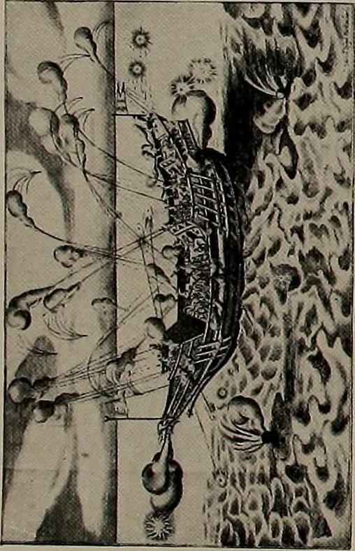 An illustration from Shipbuilding from its beginnings, 1913, leaf 18