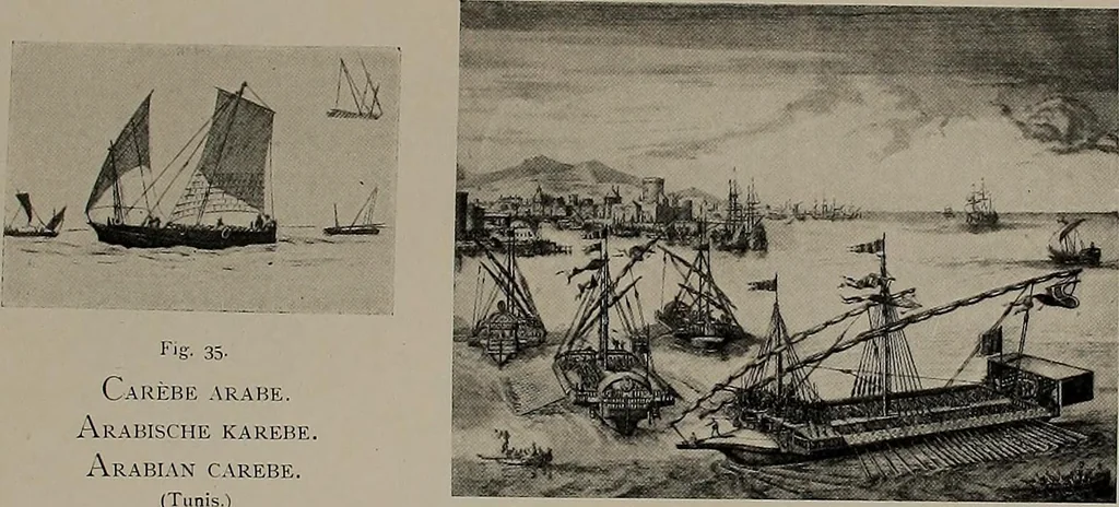 An illustration from Shipbuilding from its beginnings, 1913, leaf 18