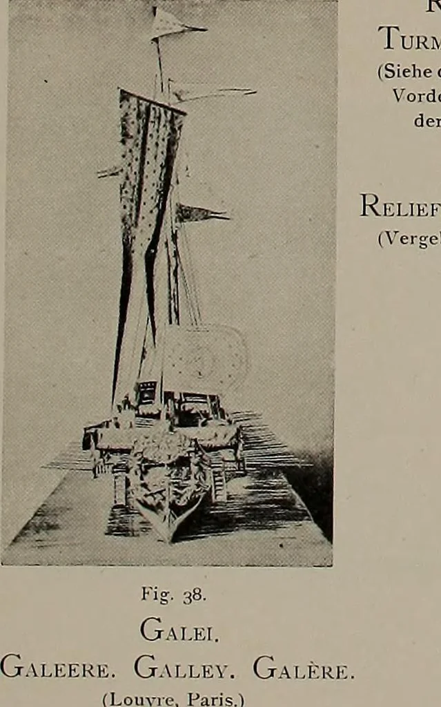 An illustration from Shipbuilding from its beginnings, 1913, leaf 18