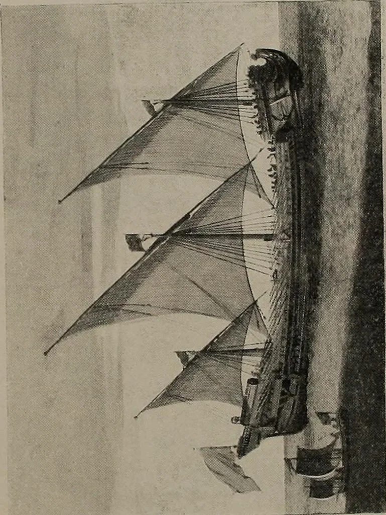 An illustration from Shipbuilding from its beginnings, 1913, leaf 19