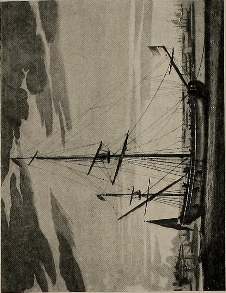 An illustration from Shipbuilding from its beginnings, 1913, leaf 20
