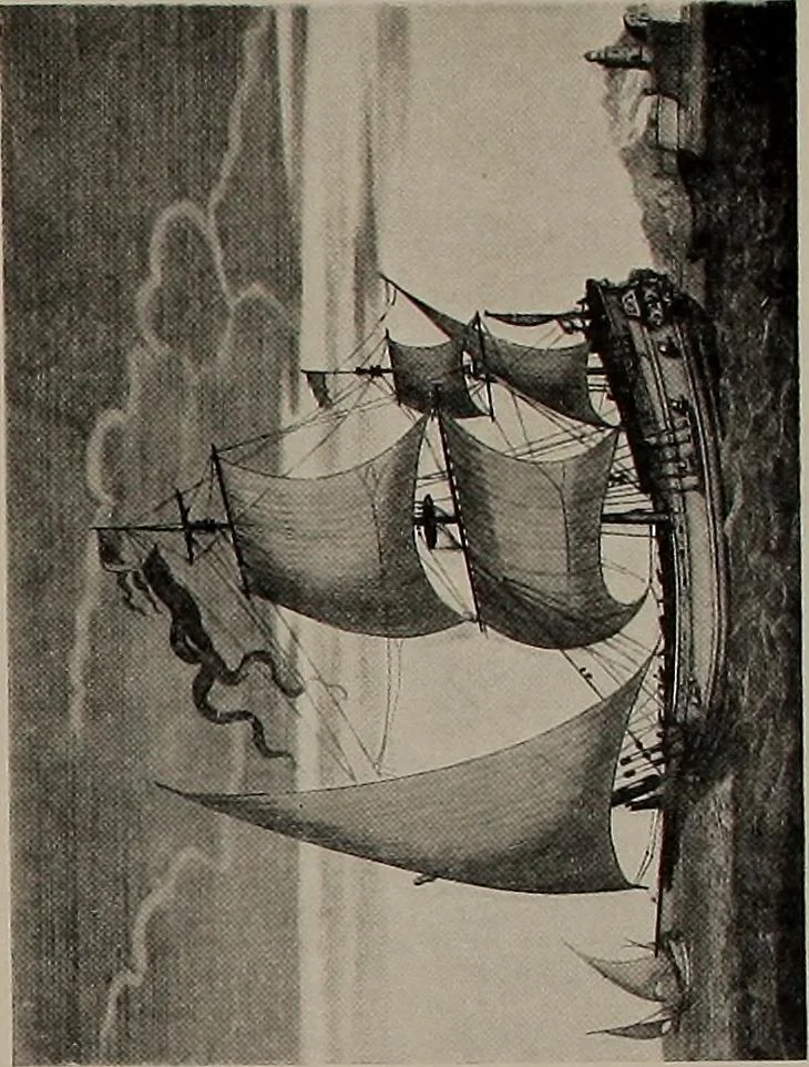 An illustration from Shipbuilding from its beginnings, 1913, leaf 20