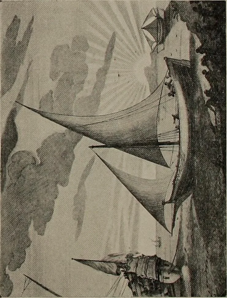 An illustration from Shipbuilding from its beginnings, 1913, leaf 20