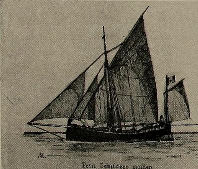 An illustration from Shipbuilding from its beginnings, 1913, leaf 21
