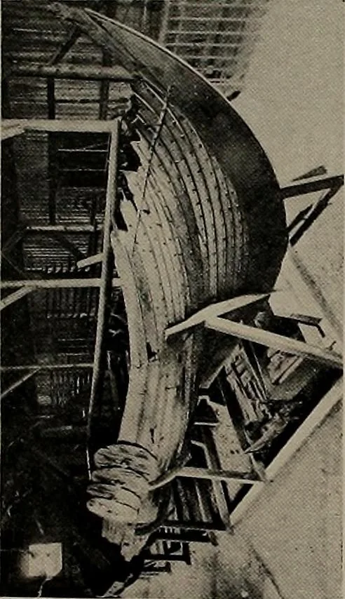 An illustration from Shipbuilding from its beginnings, 1913, leaf 26
