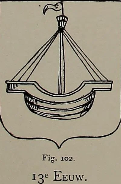 An illustration from Shipbuilding from its beginnings, 1913, leaf 30