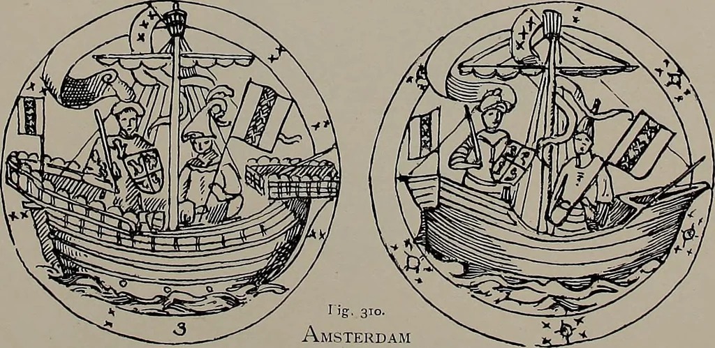 An illustration from Shipbuilding from its beginnings, 1913, leaf 30