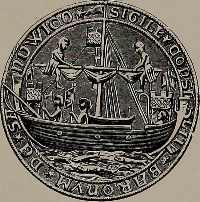 An illustration from Shipbuilding from its beginnings, 1913, leaf 31