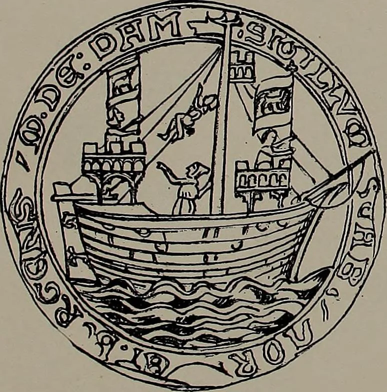 An illustration from Shipbuilding from its beginnings, 1913, leaf 31