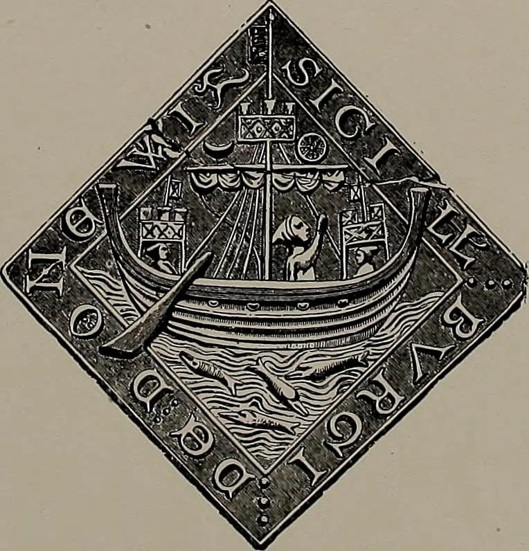 An illustration from Shipbuilding from its beginnings, 1913, leaf 31