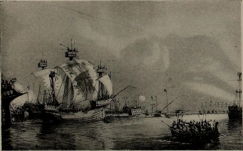An illustration from Shipbuilding from its beginnings, 1913, leaf 33