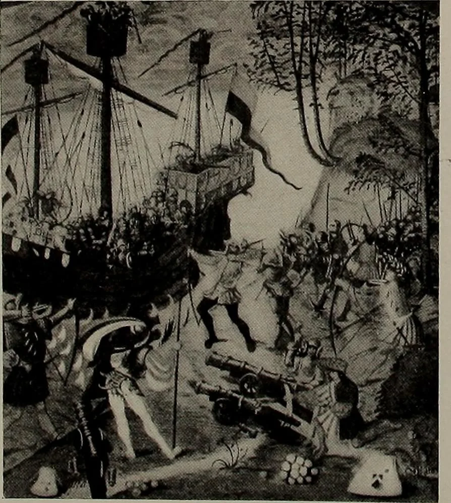 An illustration from Shipbuilding from its beginnings, 1913, leaf 34